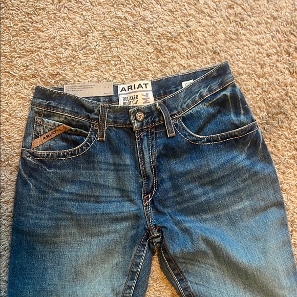 Ariat Blue Straight Jeans Classic Indigo - Picture 5 of 9